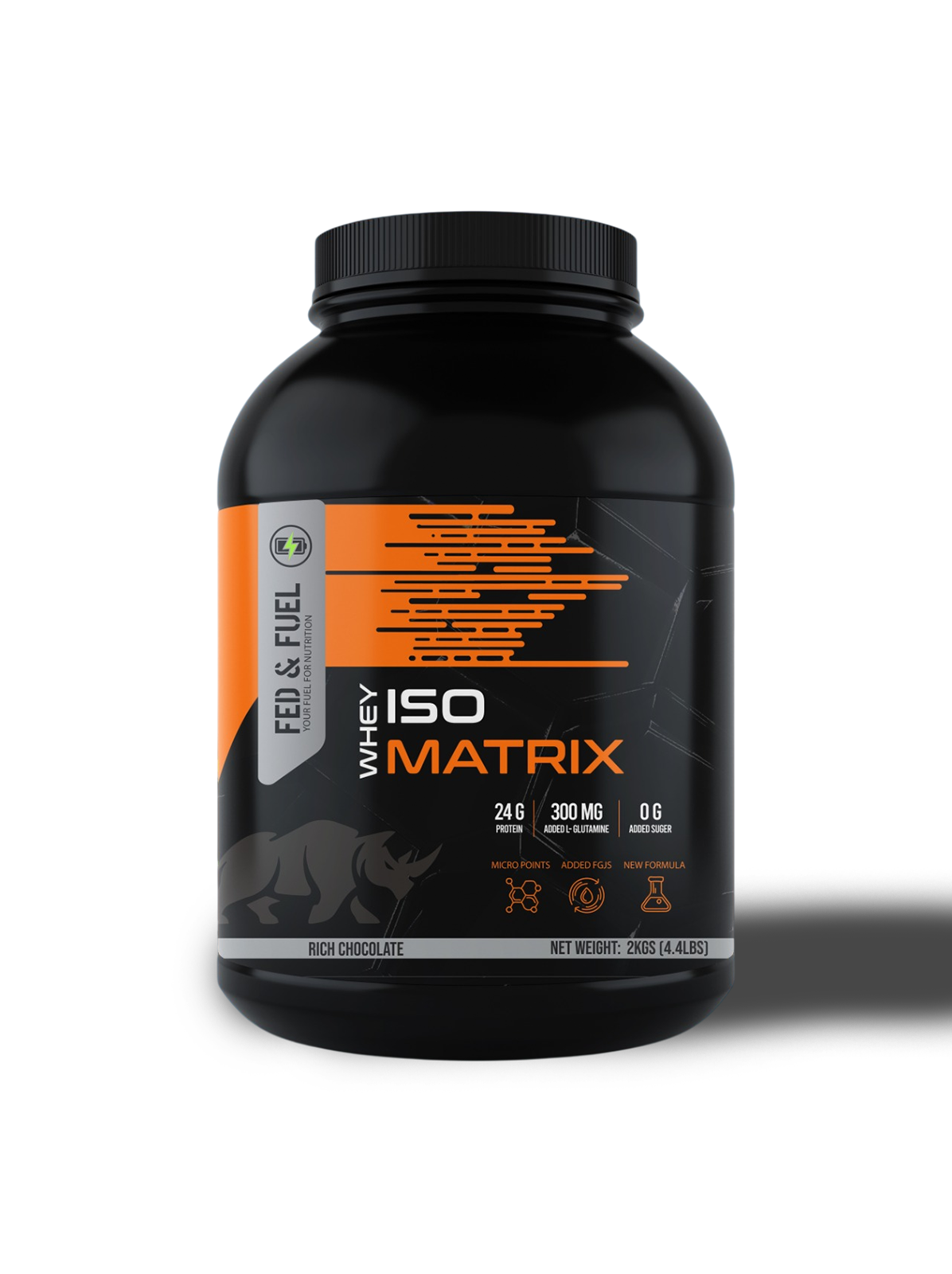 Fed & Fuel ISO Matrix – 2 KG – White Chocolate Raspberry / Rich Chocolate